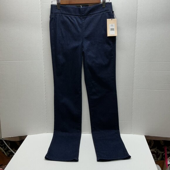 NYDJ Denim - SZ. 0 JEANS NYDJ-NWT Pull-On Straight-Leg with Side Slits- Rinse $89 a374973